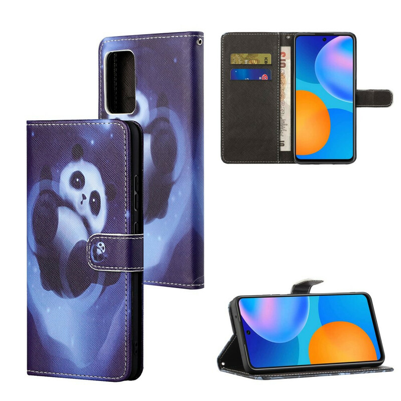 Housse Xiaomi Redmi Note 10 5G / Poco M3 Pro 5G Panda Space à Lanière