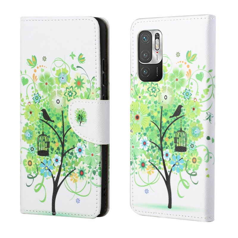 Housse Xiaomi Mi 10T / 10T Pro Arbre Feuillage Vert Housse Xiaomi Mi 10T / 10T Pro Arbre Feuillage Vert