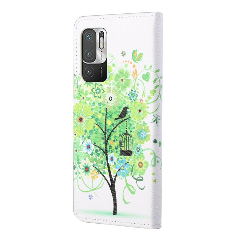Housse Xiaomi Mi 10T / 10T Pro Arbre Feuillage Vert Housse Xiaomi Mi 10T / 10T Pro Arbre Feuillage Vert