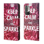 Housse Xiaomi Redmi Note 10 5G / Poco M3 Pro 5G Keep Calm and Sparkle Housse Xiaomi Redmi Note 10 5G / Poco M3 Pro 5G Keep Calm and Sparkle