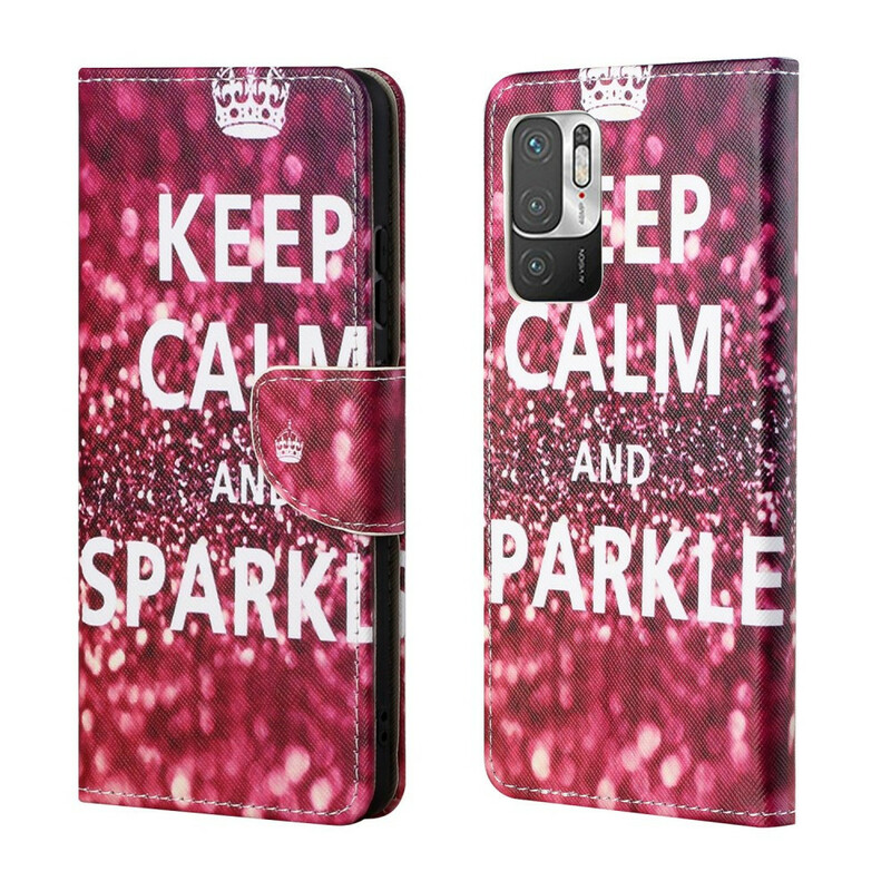 Housse Xiaomi Redmi Note 10 5G / Poco M3 Pro 5G Keep Calm and Sparkle Housse Xiaomi Redmi Note 10 5G / Poco M3 Pro 5G Keep Calm and Sparkle