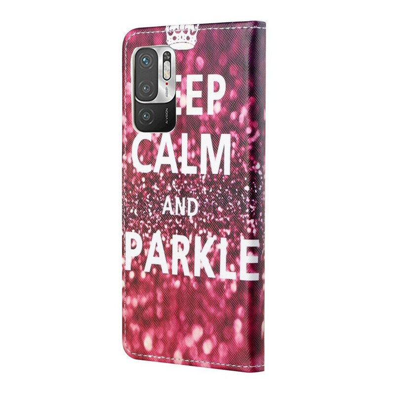Housse Xiaomi Redmi Note 10 5G / Poco M3 Pro 5G Keep Calm and Sparkle Housse Xiaomi Redmi Note 10 5G / Poco M3 Pro 5G Keep Calm and Sparkle