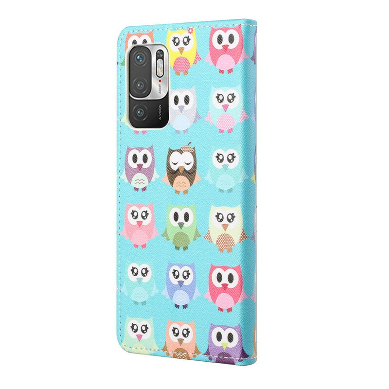 Housse Xiaomi Redmi Note 10 5G / Poco M3 Pro 5G Multiples Hiboux Housse Xiaomi Redmi Note 10 5G / Poco M3 Pro 5G Multiples Hiboux