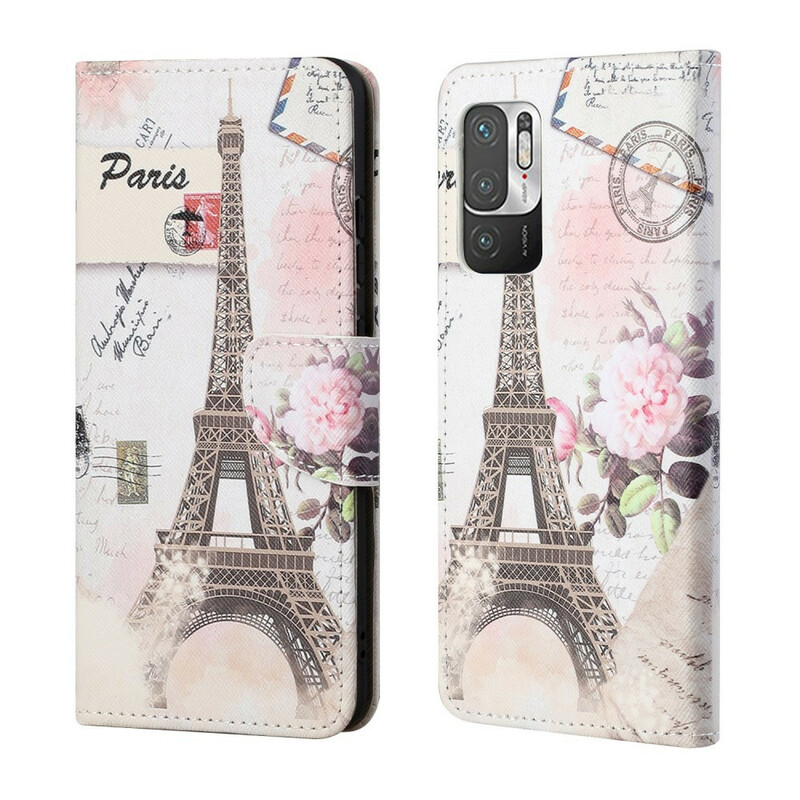 Housse Xiaomi Redmi Note 10 5G / Poco M3 Pro 5G Tour Eiffel Rétro Housse Xiaomi Redmi Note 10 5G / Poco M3 Pro 5G Tour Eiffel Rétro