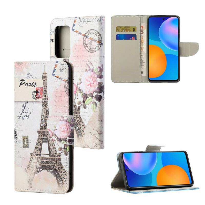 Housse Xiaomi Redmi Note 10 5G / Poco M3 Pro 5G Tour Eiffel Rétro Housse Xiaomi Redmi Note 10 5G / Poco M3 Pro 5G Tour Eiffel Rétro