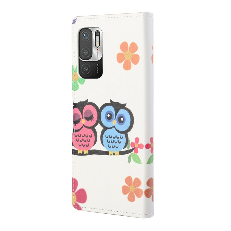 Housse Xiaomi Redmi Note 10 5G / Poco M3 Pro 5G Famille de Hiboux Housse Xiaomi Redmi Note 10 5G / Poco M3 Pro 5G Famille de Hiboux
