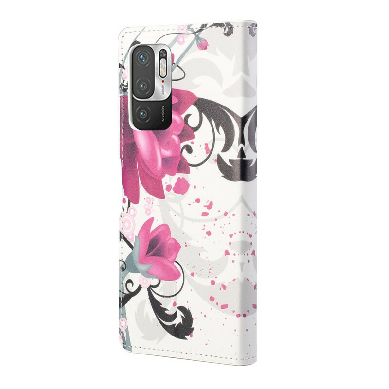 Housse Xiaomi Redmi Note 10 5G / Poco M3 Pro 5G Tropical Flowers Housse Xiaomi Redmi Note 10 5G / Poco M3 Pro 5G Tropical Flowers