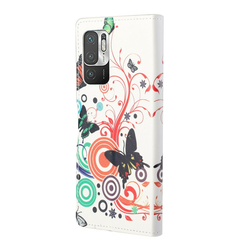 Housse Xiaomi Redmi Note 10 5G / Poco M3 Pro 5G Papillons Housse Xiaomi Redmi Note 10 5G / Poco M3 Pro 5G Papillons