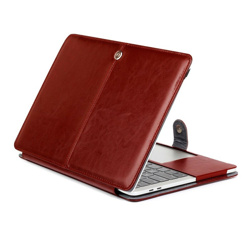 Housse en cuir véritable Saffiano pour MacBook Pro, MacBook Air & MacBook  Pro Retina 13 pouces, Minuit Noir