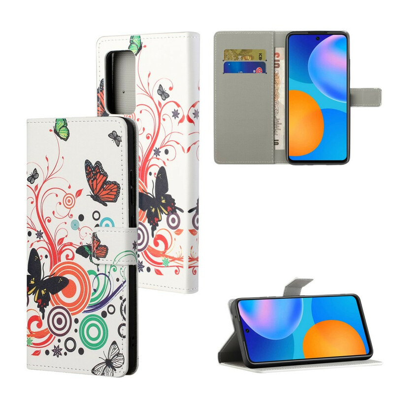 Housse Xiaomi Redmi Note 10 5G / Poco M3 Pro 5G Papillons Housse Xiaomi Redmi Note 10 5G / Poco M3 Pro 5G Papillons
