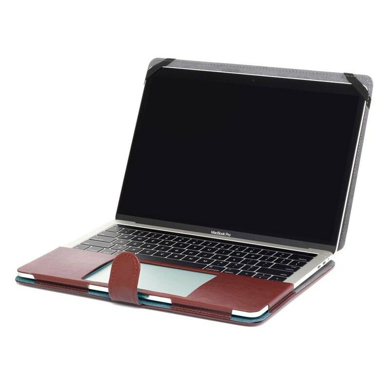 Housse en cuir véritable Saffiano pour MacBook Pro Retina