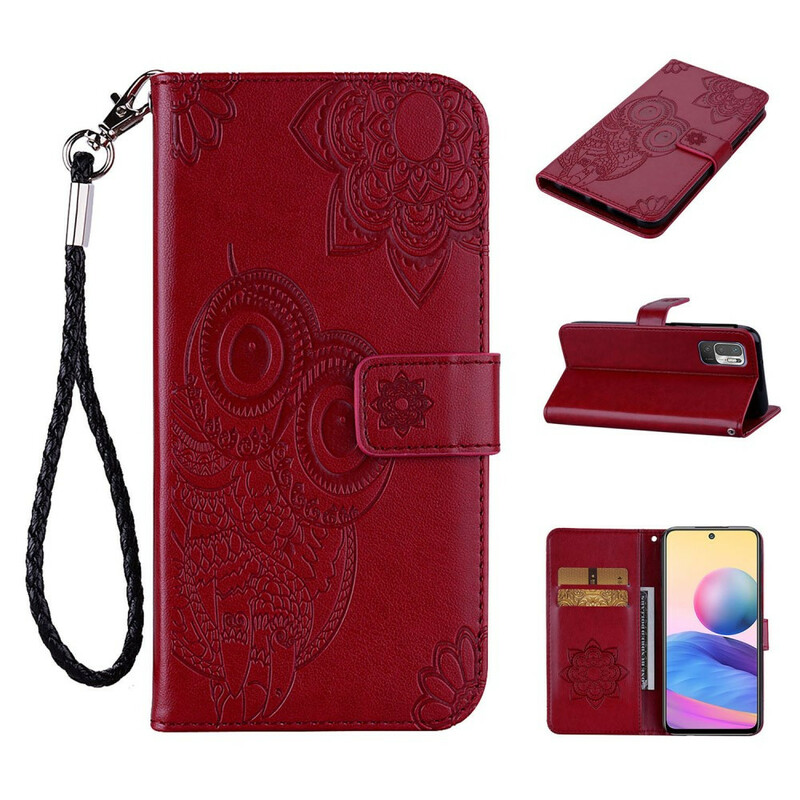 Housse Xiaomi Redmi Note 10 5G / Poco M3 Pro 5G Hibou et Lanière Housse Xiaomi Redmi Note 10 5G / Poco M3 Pro 5G Hibou et Lanière