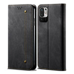 Flip Cover Xiaomi Redmi Note 10 5G / Poco M3 Pro 5G Tissu Jeans Flip Cover Xiaomi Redmi Note 10 5G / Poco M3 Pro 5G Tissu Jeans