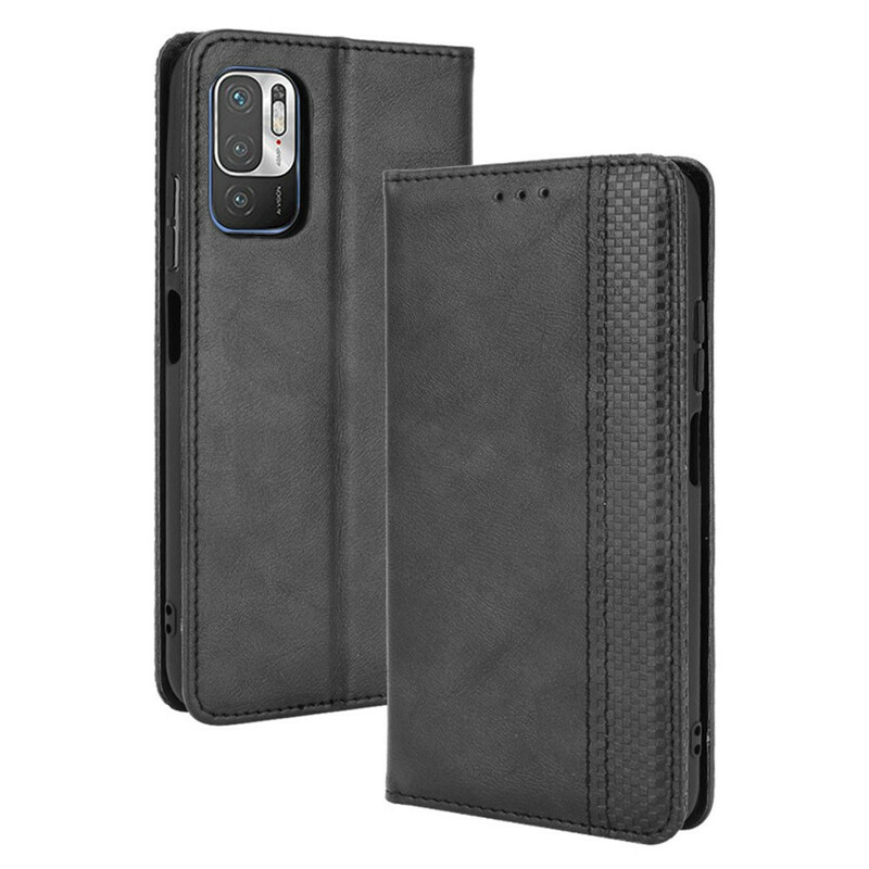 Flip Cover Xiaomi Poco F2 Pro Effet Cuir Vintage Stylisé