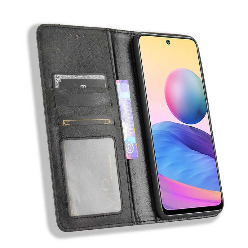 Flip Cover Xiaomi Poco F2 Pro Effet Cuir Vintage Stylisé Flip Cover Xiaomi Poco F2 Pro Effet Cuir Vintage Stylisé