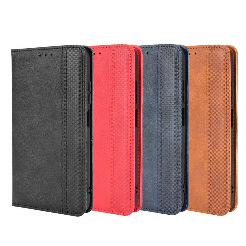 Flip Cover Xiaomi Poco F2 Pro Effet Cuir Vintage Stylisé Flip Cover Xiaomi Poco F2 Pro Effet Cuir Vintage Stylisé
