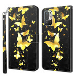 Housse Xiaomi Redmi Note 10 5G / Poco M3 Pro 5G Papillons Jaunes Housse Xiaomi Redmi Note 10 5G / Poco M3 Pro 5G Papillons Jaunes