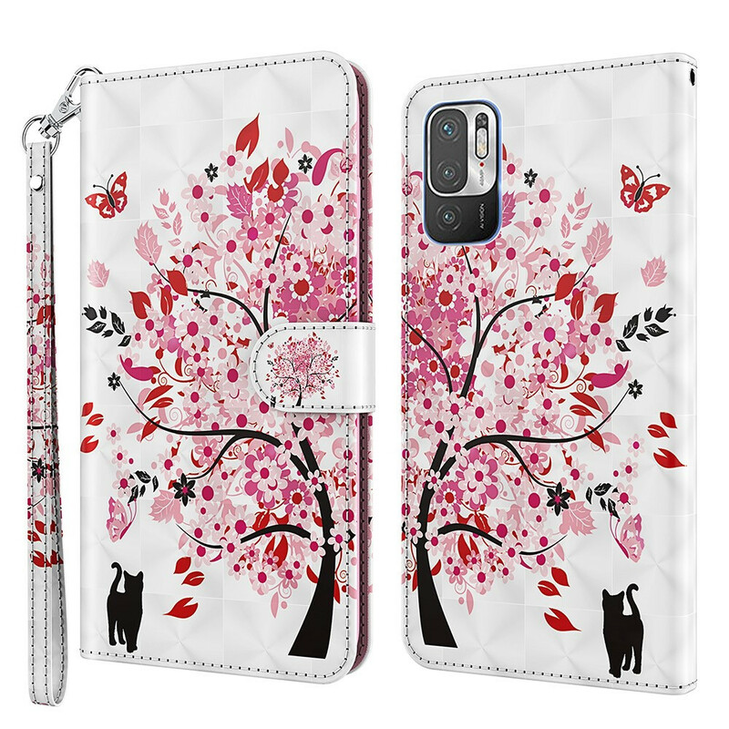 Housse Xiaomi Redmi Note 10 5G / Poco M3 Pro 5G Arbre Rose Housse Xiaomi Redmi Note 10 5G / Poco M3 Pro 5G Arbre Rose