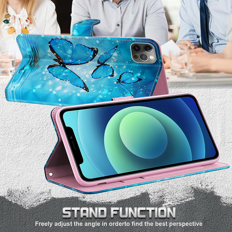 Housse Xiaomi Redmi Note 10 5G / Poco M3 Pro 5G Papillons Bleus Housse Xiaomi Redmi Note 10 5G / Poco M3 Pro 5G Papillons Bleus