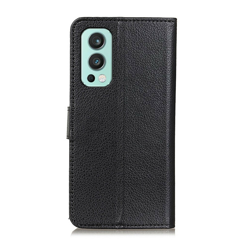 Housse OnePlus Nord 2 5G Simili Cuir Litchi Housse OnePlus Nord 2 5G Simili Cuir Litchi
