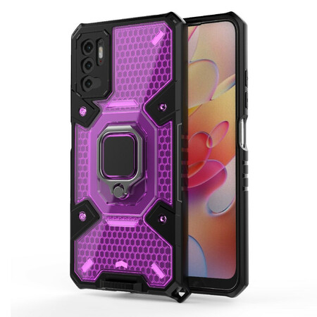 Coque Xiaomi Redmi Note 10 5G / Poco M3 Pro 5G Nid d'Abeille avec Anneau