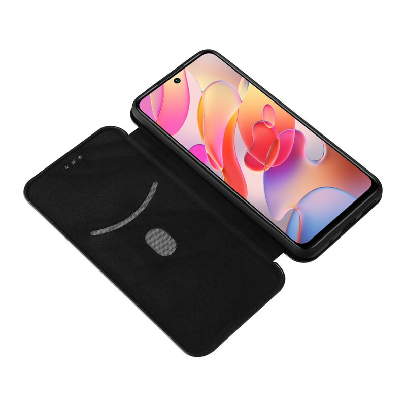 Flip Cover Xiaomi Redmi Note 10 5G / Poco M3 Pro 5G Fibre Carbone Coloré Flip Cover Xiaomi Redmi Note 10 5G / Poco M3 Pro 5G Fibre Carbone Coloré