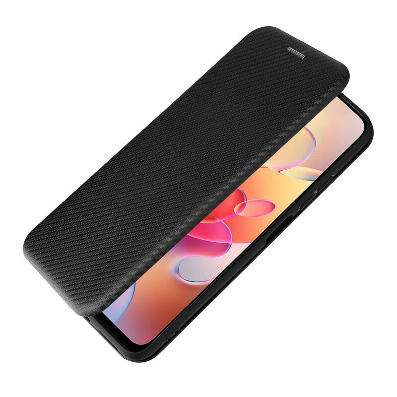 Flip Cover Xiaomi Redmi Note 10 5G / Poco M3 Pro 5G Fibre Carbone Coloré