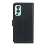 Housse OnePlus Nord 2 5G Effet Cuir Brillant Simple Housse OnePlus Nord 2 5G Effet Cuir Brillant Simple