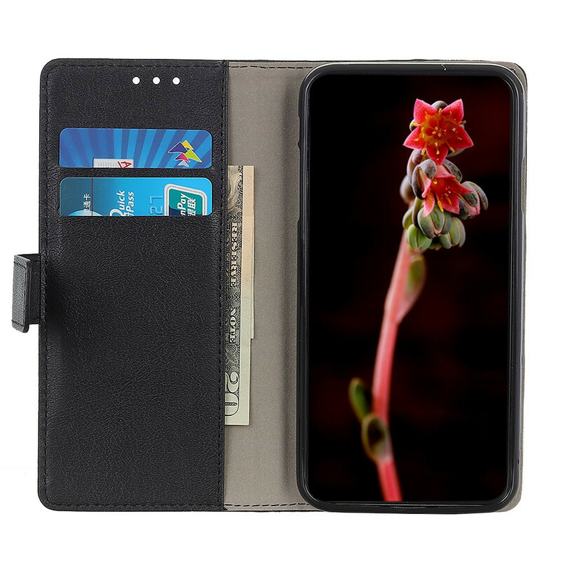 Housse OnePlus Nord 2 5G Effet Cuir Brillant Simple Housse OnePlus Nord 2 5G Effet Cuir Brillant Simple