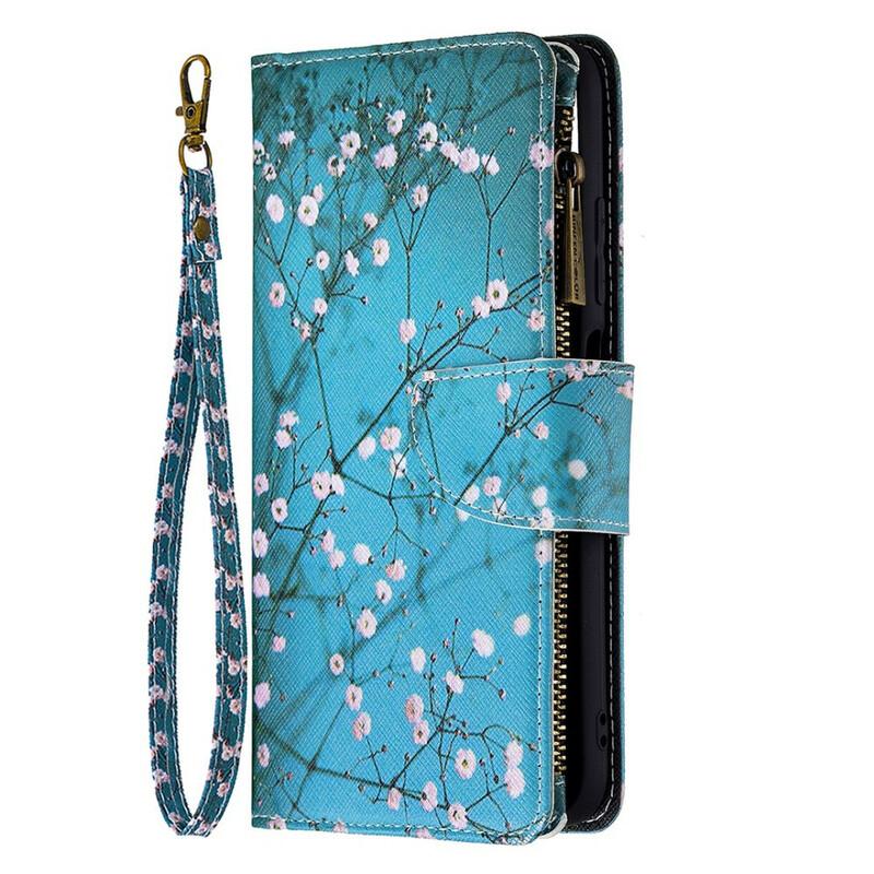 Housse Xiaomi Redmi Note 10 5G / Poco M3 Pro 5G Poche Zippée Arbre Housse Xiaomi Redmi Note 10 5G / Poco M3 Pro 5G Poche Zippée Arbre