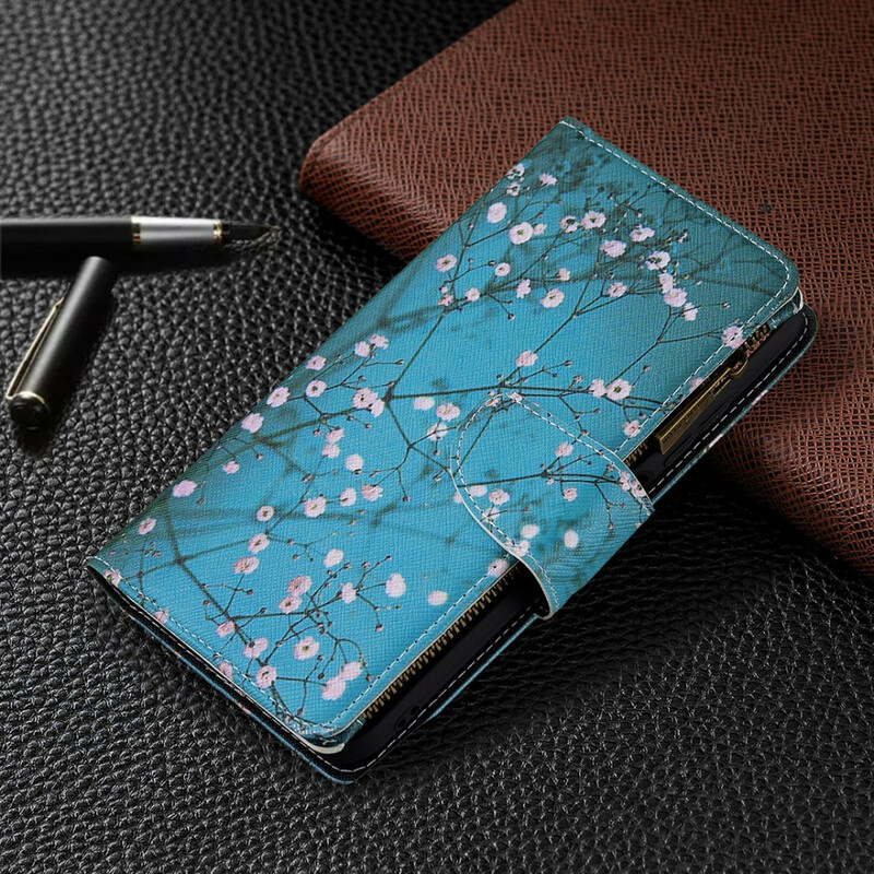 Housse Xiaomi Redmi Note 10 5G / Poco M3 Pro 5G Poche Zippée Arbre Housse Xiaomi Redmi Note 10 5G / Poco M3 Pro 5G Poche Zippée Arbre