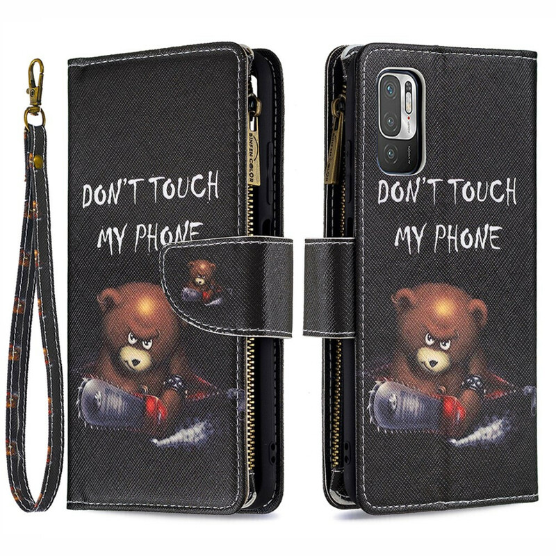 Housse Xiaomi Redmi Note 10 5G / Poco M3 Pro 5G Poche Zippée Ours Housse Xiaomi Redmi Note 10 5G / Poco M3 Pro 5G Poche Zippée Ours