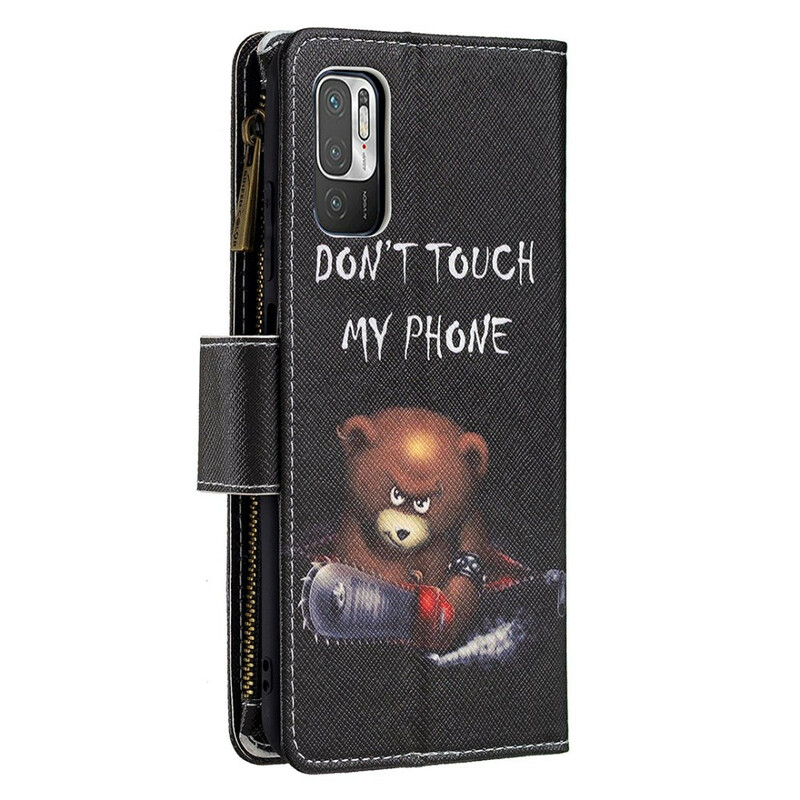 Housse Xiaomi Redmi Note 10 5G / Poco M3 Pro 5G Poche Zippée Ours Housse Xiaomi Redmi Note 10 5G / Poco M3 Pro 5G Poche Zippée Ours