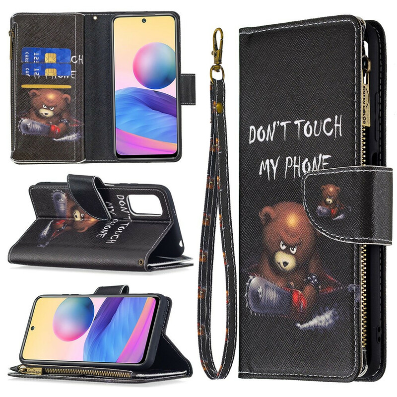 Housse Xiaomi Redmi Note 10 5G / Poco M3 Pro 5G Poche Zippée Ours Housse Xiaomi Redmi Note 10 5G / Poco M3 Pro 5G Poche Zippée Ours