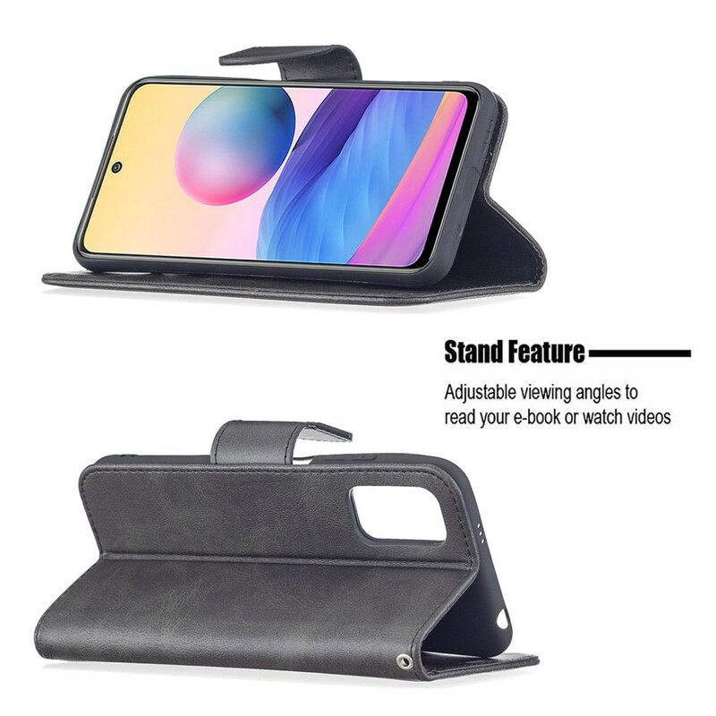 Housse Xiaomi Redmi Note 10 5G / Poco M3 Pro 5G Lisse Rabat Oblique Housse Xiaomi Redmi Note 10 5G / Poco M3 Pro 5G Lisse Rabat Oblique
