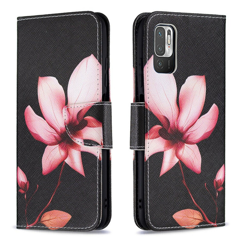 Housse Xiaomi Redmi Note 10 5G / Poco M3 Pro 5G Fleur Rose Housse Xiaomi Redmi Note 10 5G / Poco M3 Pro 5G Fleur Rose
