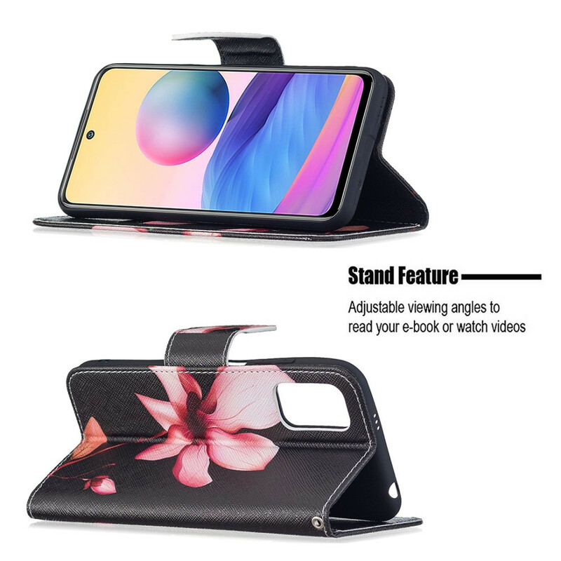 Housse Xiaomi Redmi Note 10 5G / Poco M3 Pro 5G Fleur Rose Housse Xiaomi Redmi Note 10 5G / Poco M3 Pro 5G Fleur Rose