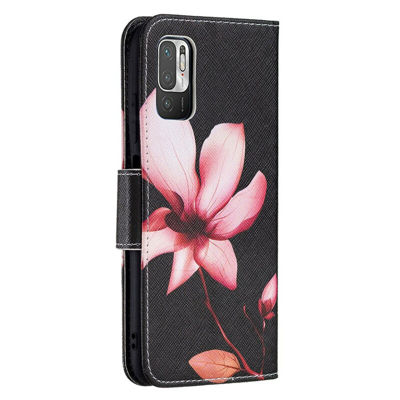 Housse Xiaomi Redmi Note 10 5G / Poco M3 Pro 5G Fleur Rose Housse Xiaomi Redmi Note 10 5G / Poco M3 Pro 5G Fleur Rose
