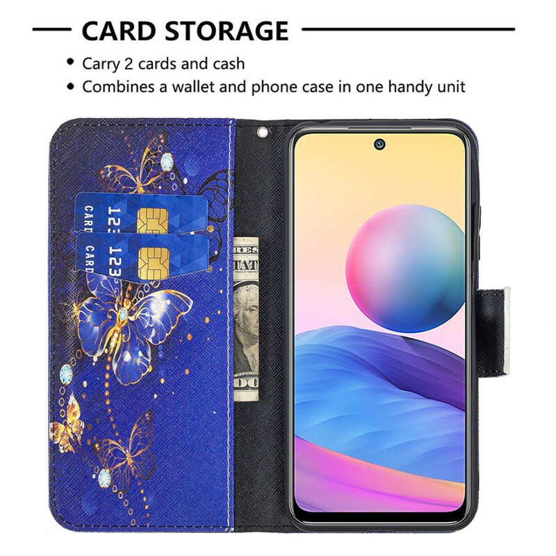 Housse Xiaomi Redmi Note 10 5G / Poco M3 Pro 5G Incroyables Papillons Housse Xiaomi Redmi Note 10 5G / Poco M3 Pro 5G Incroyables Papillons