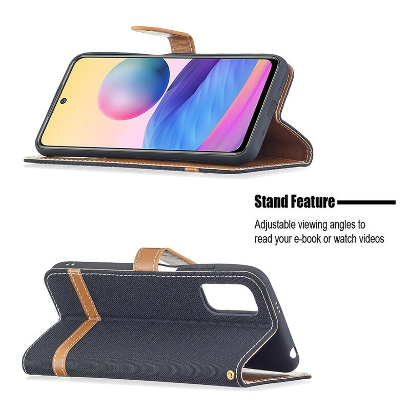 Housse Xiaomi Redmi Note 10 5G / Poco M3 Pro 5G Tissu à Lanière Housse Xiaomi Redmi Note 10 5G / Poco M3 Pro 5G Tissu à Lanière