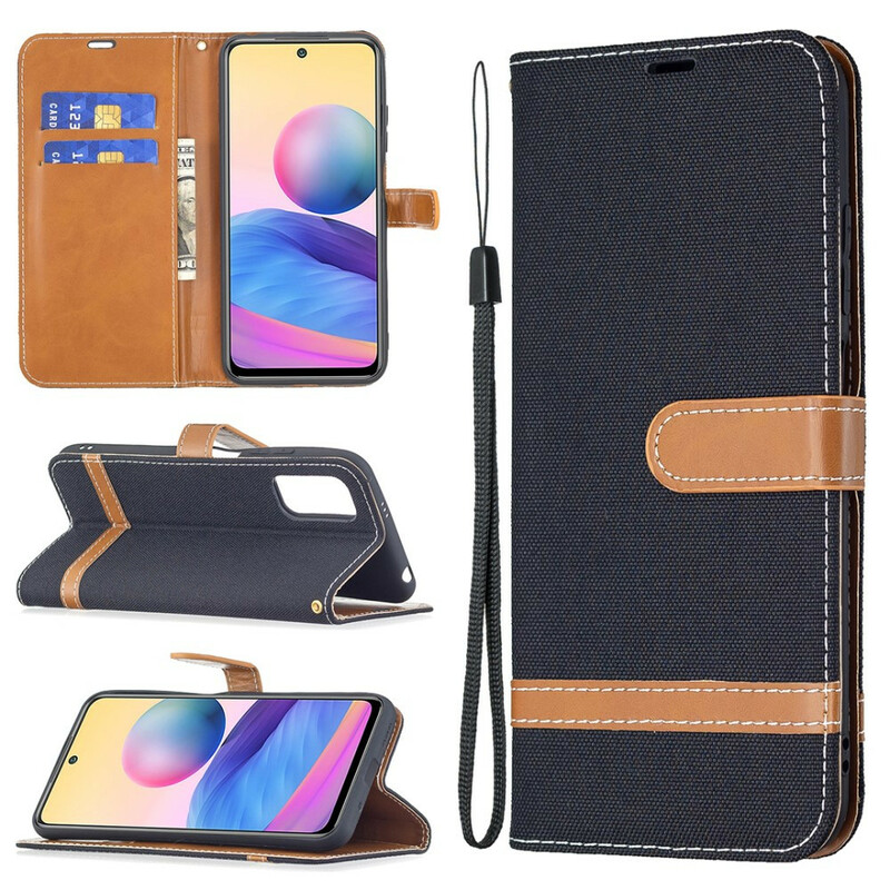 Housse Xiaomi Redmi Note 10 5G / Poco M3 Pro 5G Tissu à Lanière Housse Xiaomi Redmi Note 10 5G / Poco M3 Pro 5G Tissu à Lanière