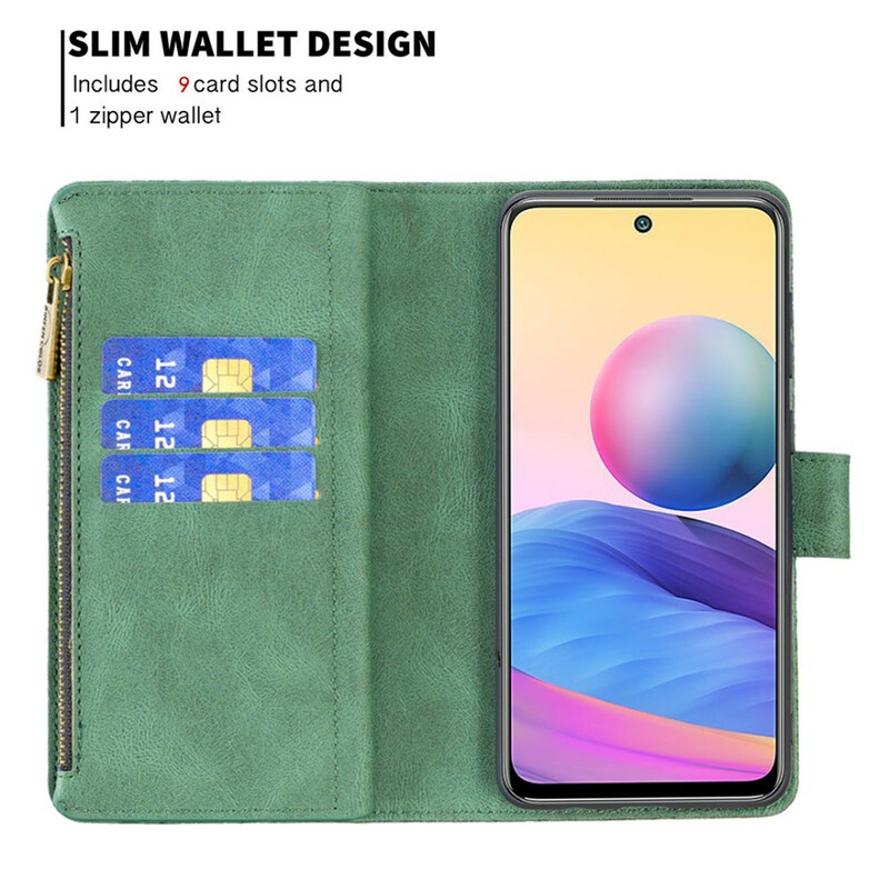 Housse Xiaomi Redmi Note 10 5G / Poco M3 Pro 5G Papillon Poche Zippée