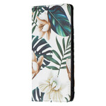 Flip Cover Xiaomi Redmi Note 10 5G / Poco M3 Pro 5G Feuilles Flip Cover Xiaomi Redmi Note 10 5G / Poco M3 Pro 5G Feuilles