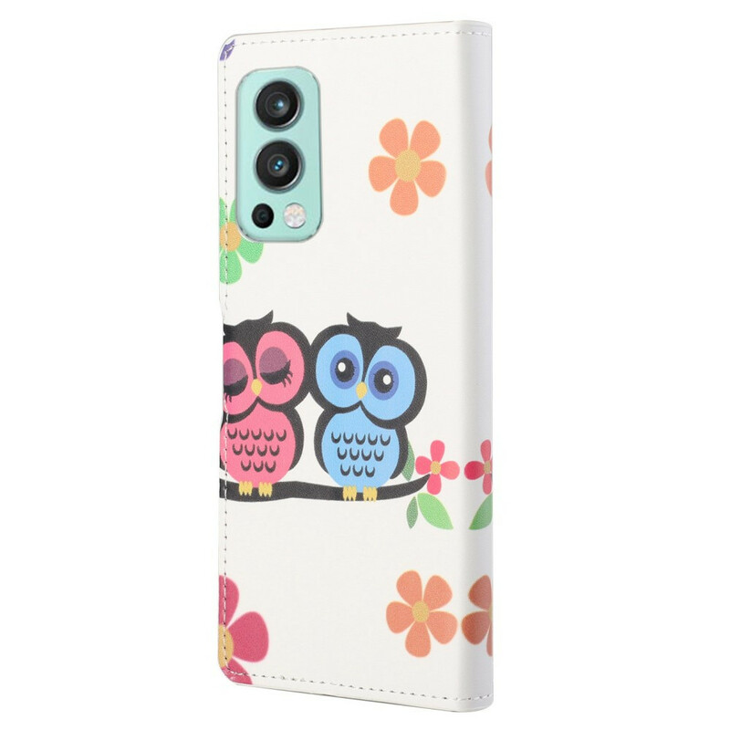 Housse OnePlus Nord 2 5G Couple de Hiboux Housse OnePlus Nord 2 5G Couple de Hiboux