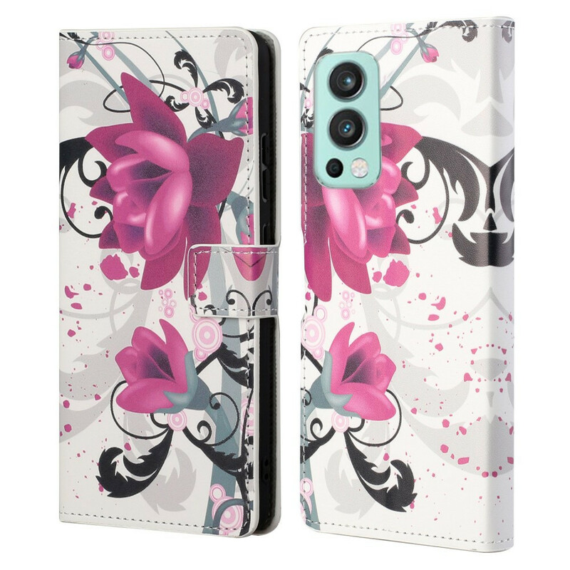 Housse OnePlus Nord 2 5G Tropical Flowers Housse OnePlus Nord 2 5G Tropical Flowers