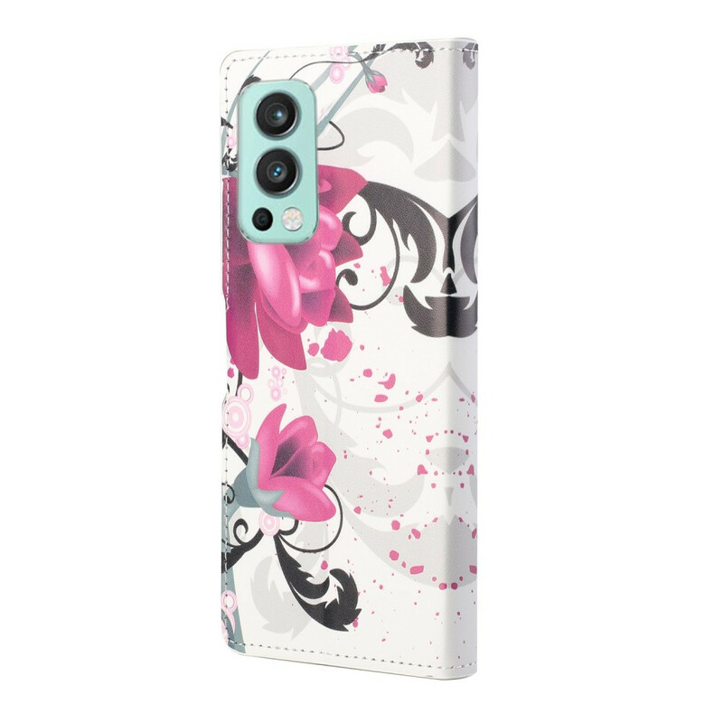 Housse OnePlus Nord 2 5G Tropical Flowers Housse OnePlus Nord 2 5G Tropical Flowers