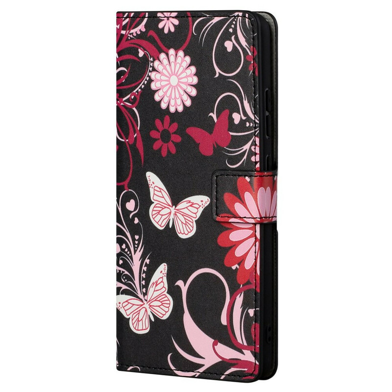 Housse OnePlus Nord 2 5G Variations Papillons à Lanière Housse OnePlus Nord 2 5G Variations Papillons à Lanière