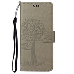 Housse OnePlus Nord 2 5G Arbre et Hiboux à Lanière Housse OnePlus Nord 2 5G Arbre et Hiboux à Lanière