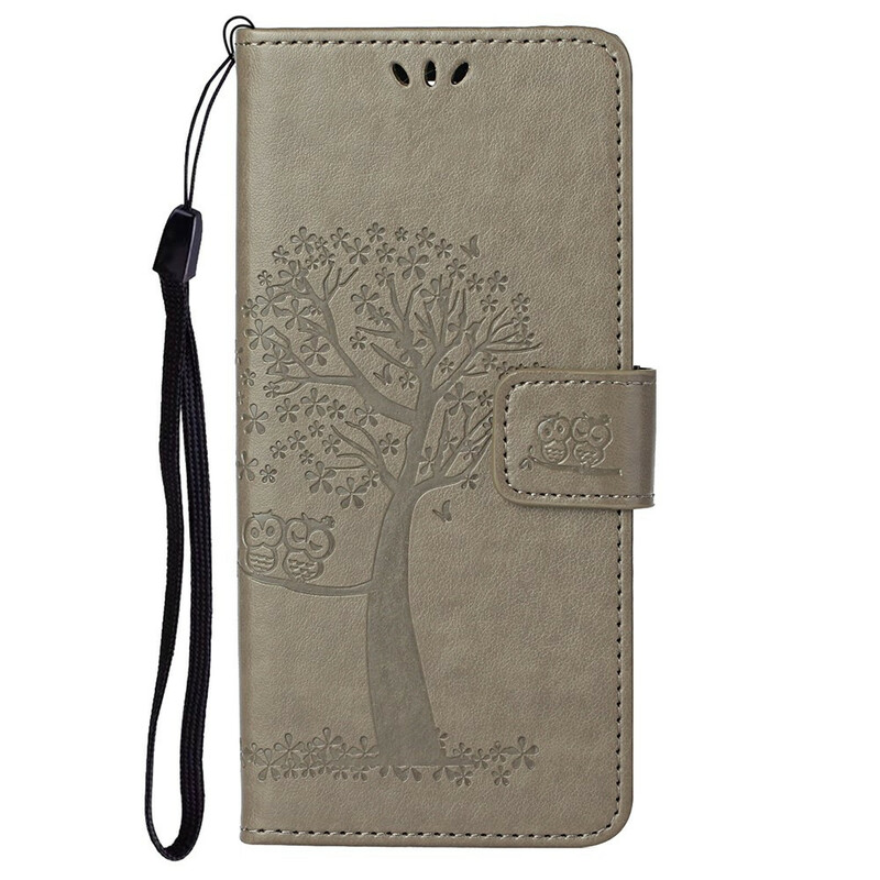 Housse OnePlus Nord 2 5G Arbre et Hiboux à Lanière Housse OnePlus Nord 2 5G Arbre et Hiboux à Lanière