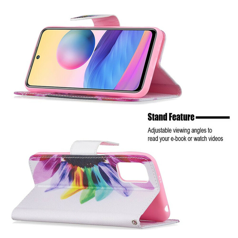 Housse Xiaomi Redmi Note 10 5G / Poco M3 Pro 5G Fleur Aquarelle Housse Xiaomi Redmi Note 10 5G / Poco M3 Pro 5G Fleur Aquarelle
